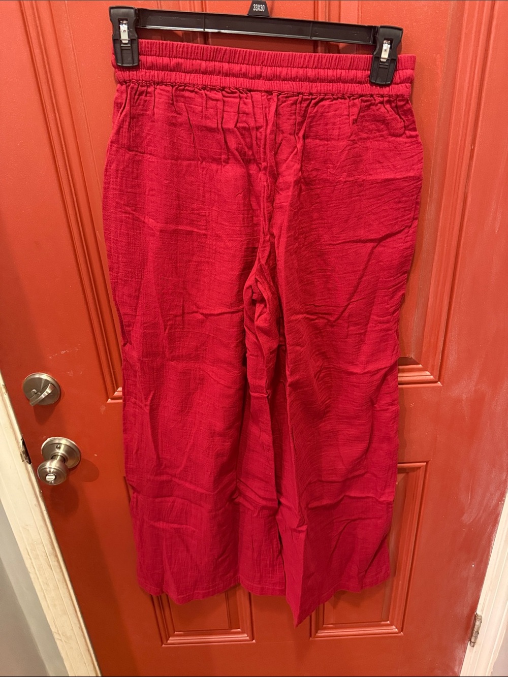 NWOT- PACT ORGANIC DOUBLE GAUZE SPLIT HEM PANTS- MEDIUM - Picture 7 of 12